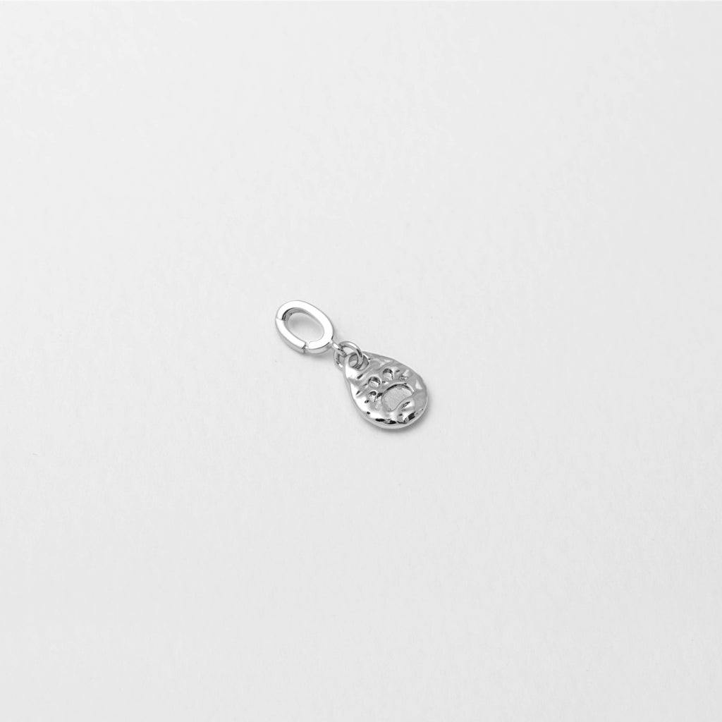 Annie Paw Print Charm Silver