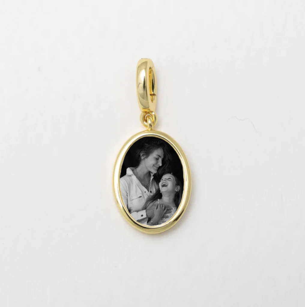 Custom Gold Family Portrait Charm