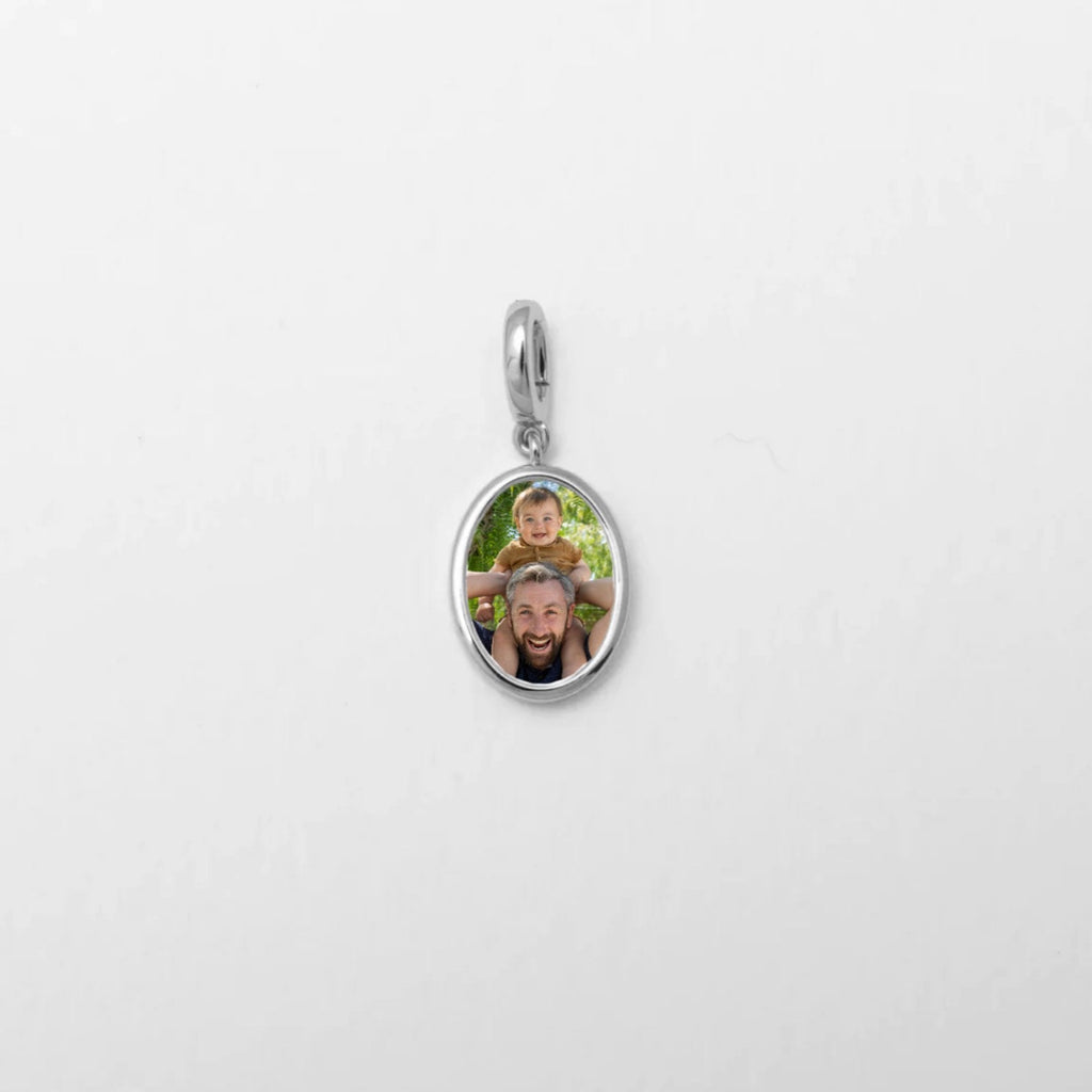 Custom Silver Family Portrait Charm