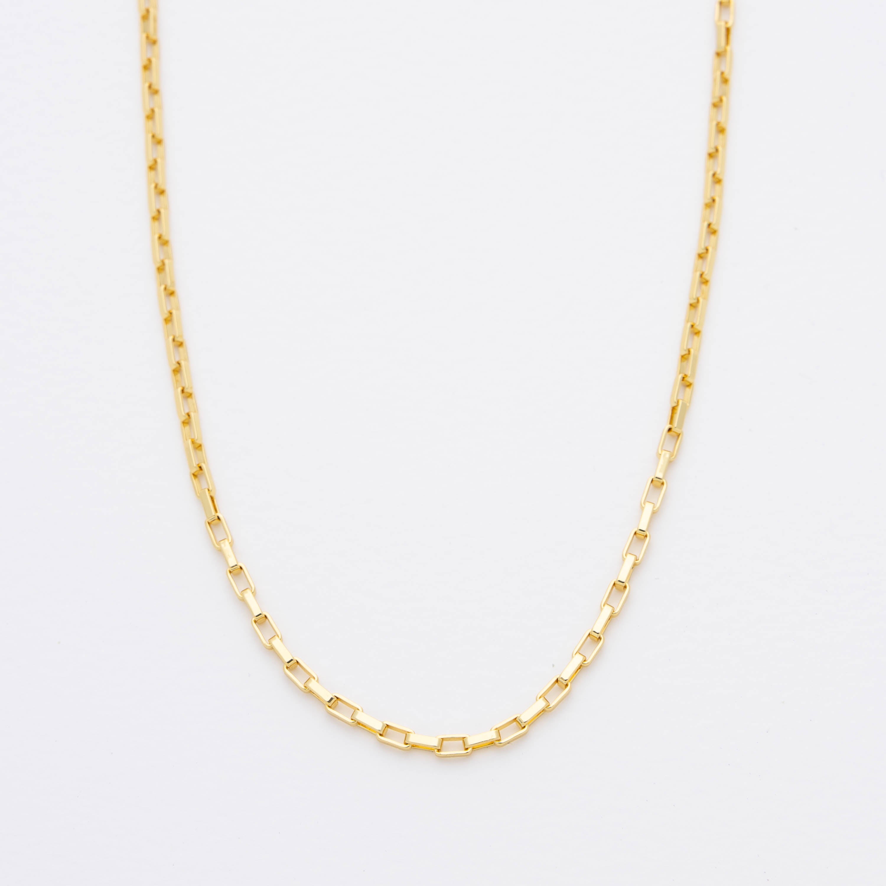 Hugo Square Paperclip Chain Necklace