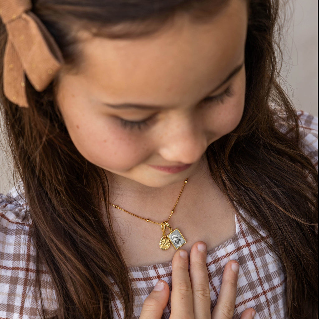 Kids Custom Pet Charm Necklace