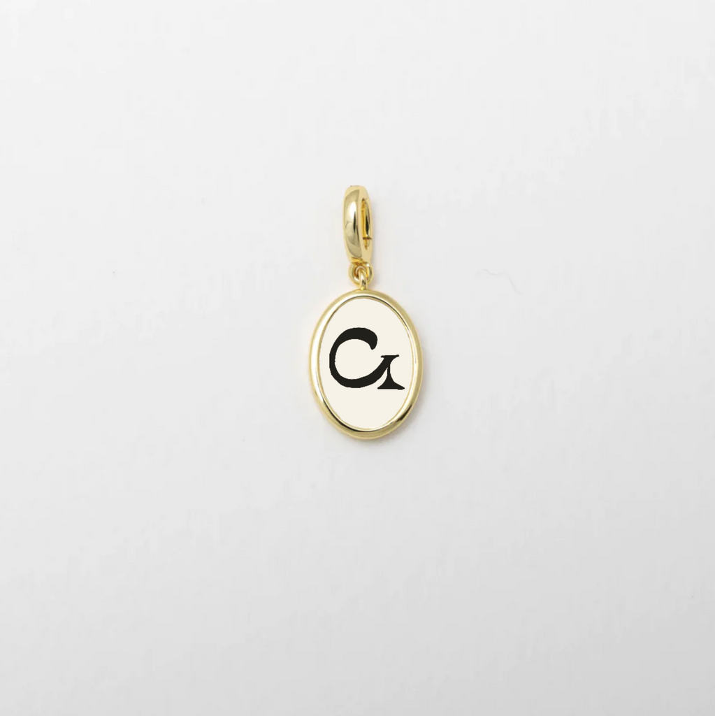 Letter G Charm Gold