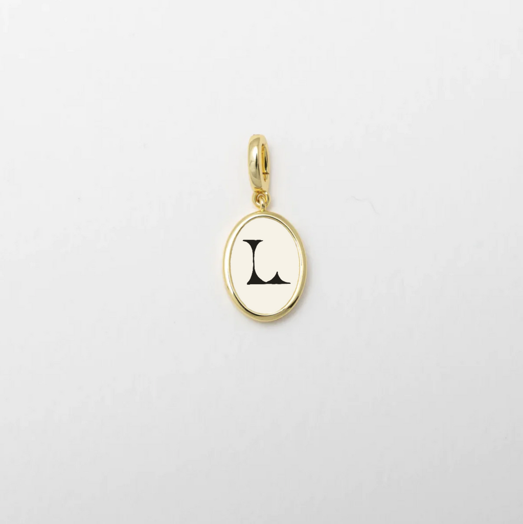 Letter L Charm Gold