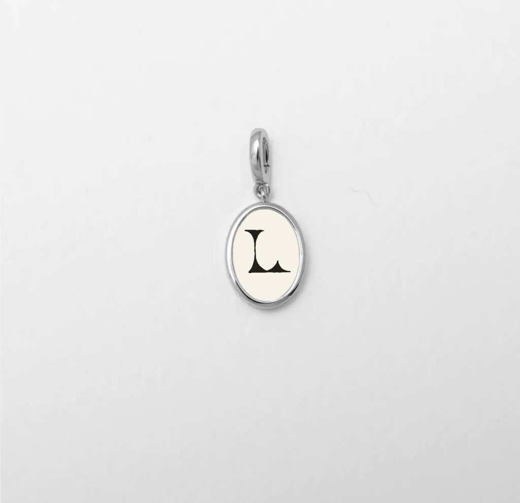 Letter L Charm Silver