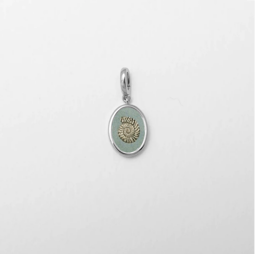 Nautilus Shell Charm Silver