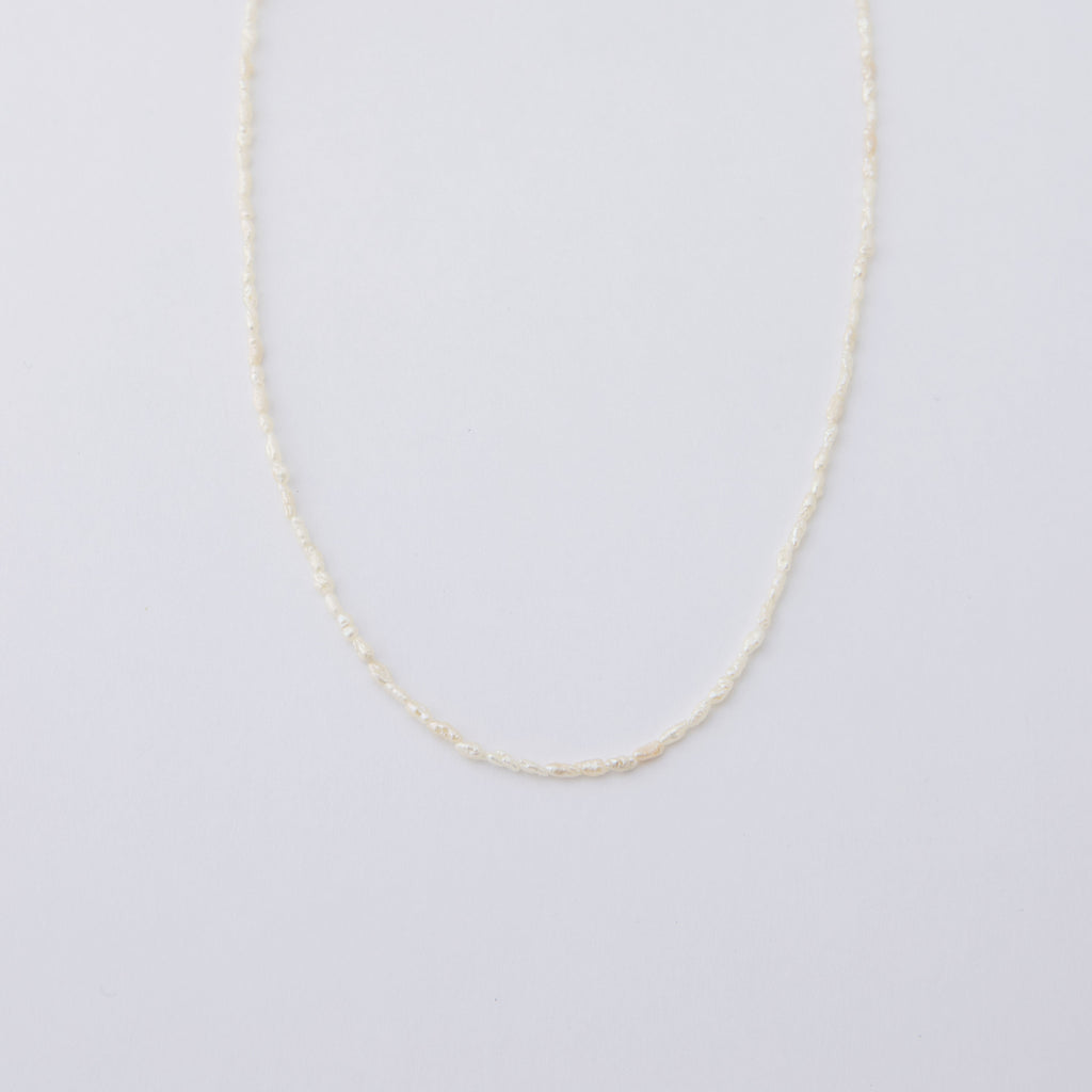 Ophelia Dainty Freshwater White Pearl Necklace