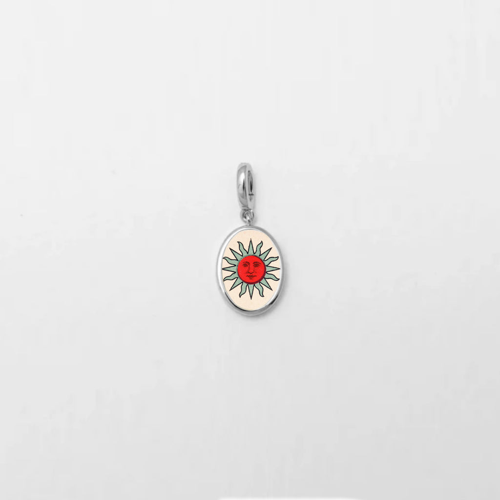 Silver Sun Charm