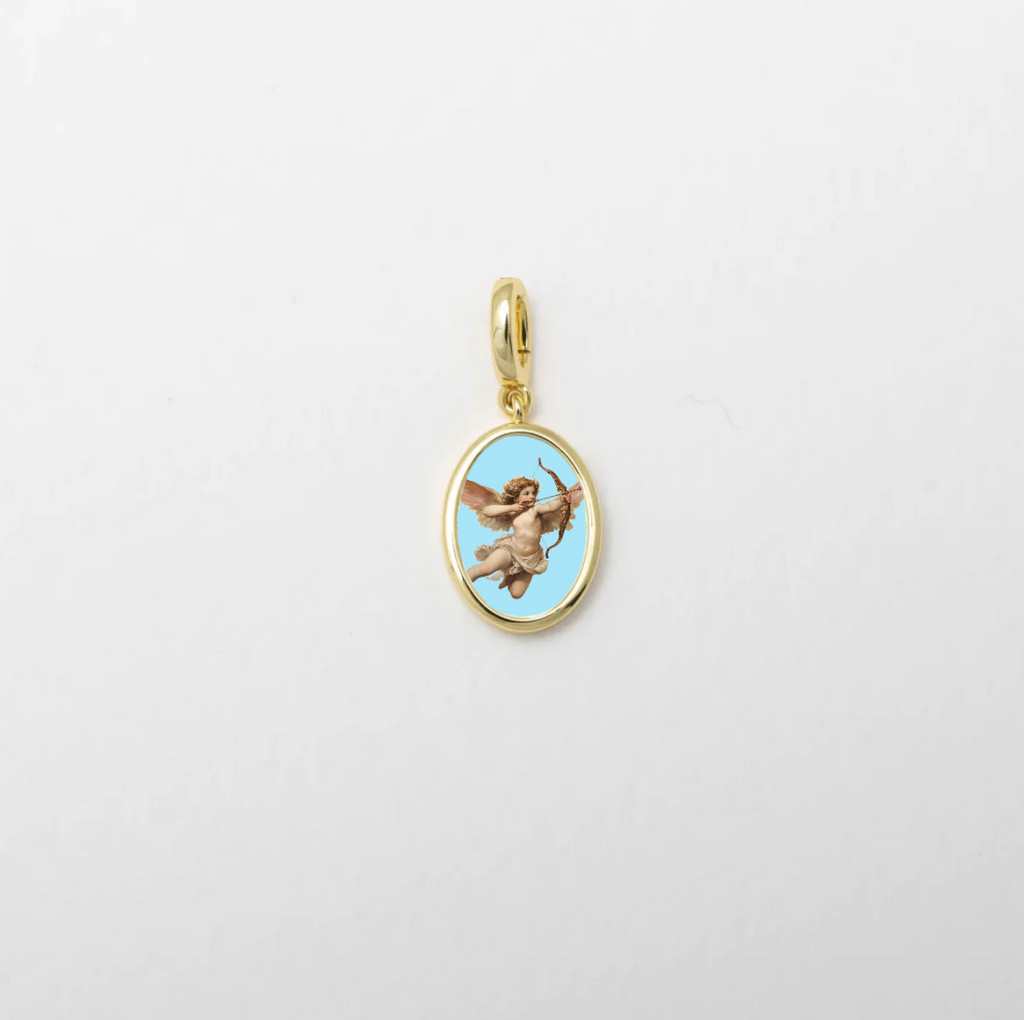 Vintage Cupid Charm Gold