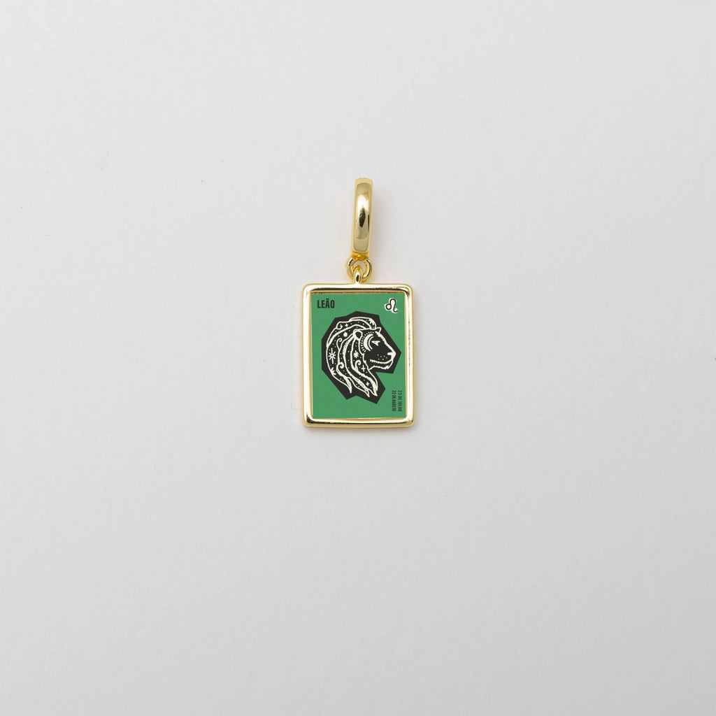 Vintage Leo Stamp Gold Charm