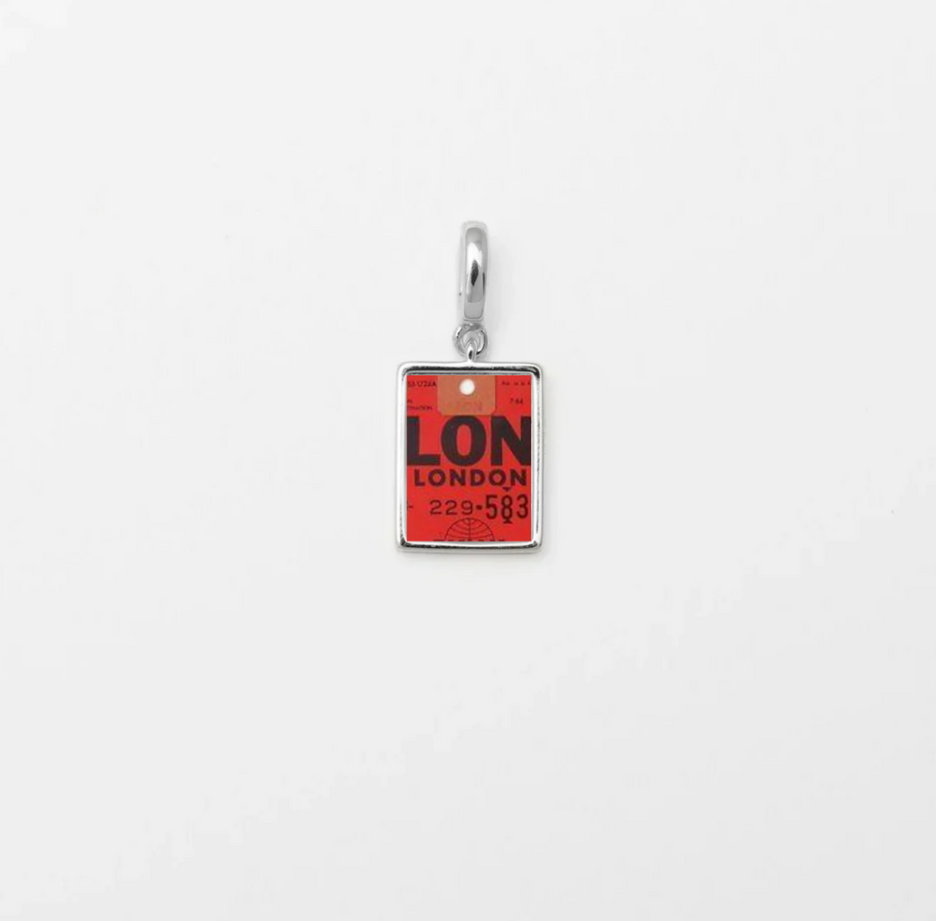 Vintage London Postage Stamp Silver Charm