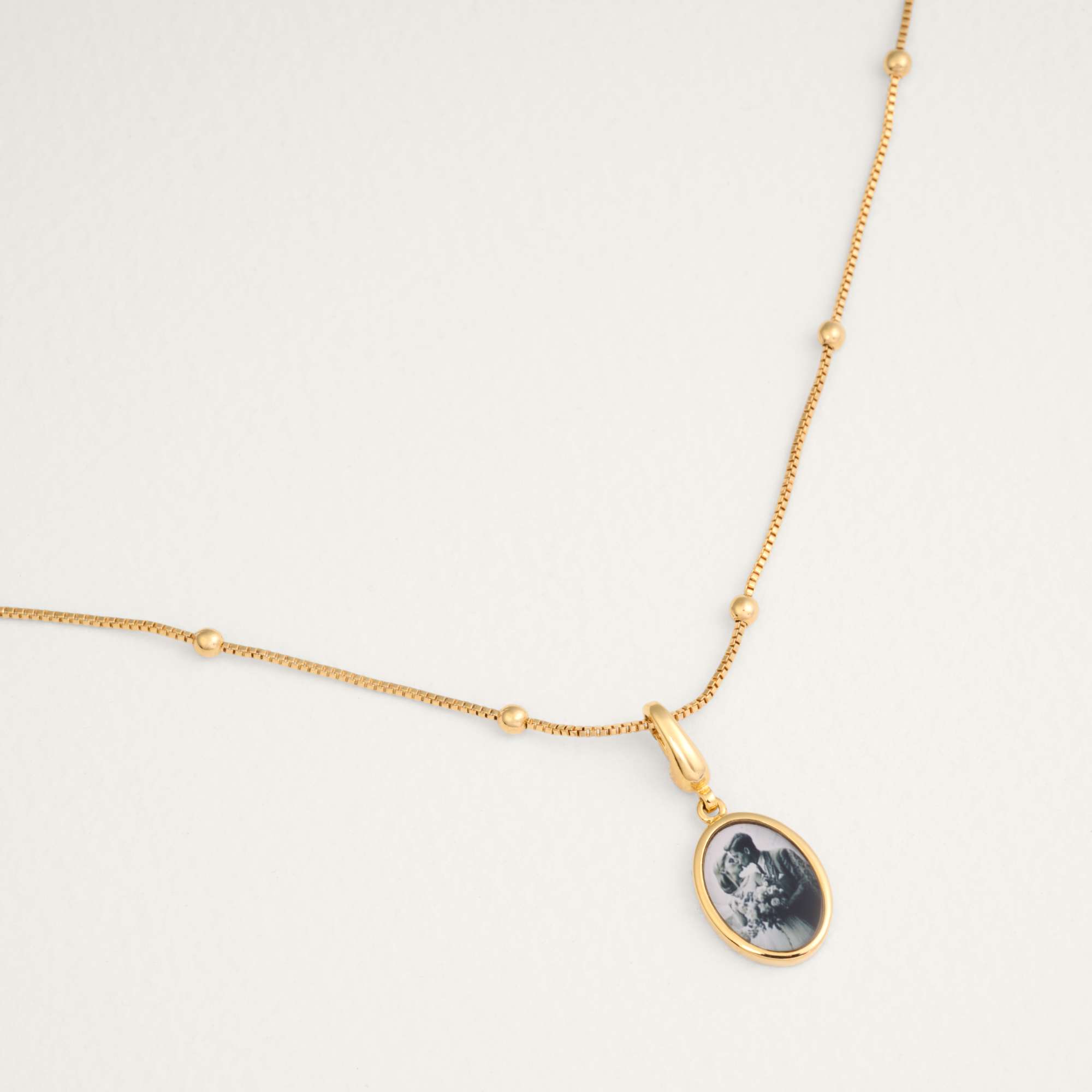 アクセサリー CHIEKO+ small ball necklace Amalia Dainty Mini Ball Chain | Gold or Silver Charm Necklace - Raiz
