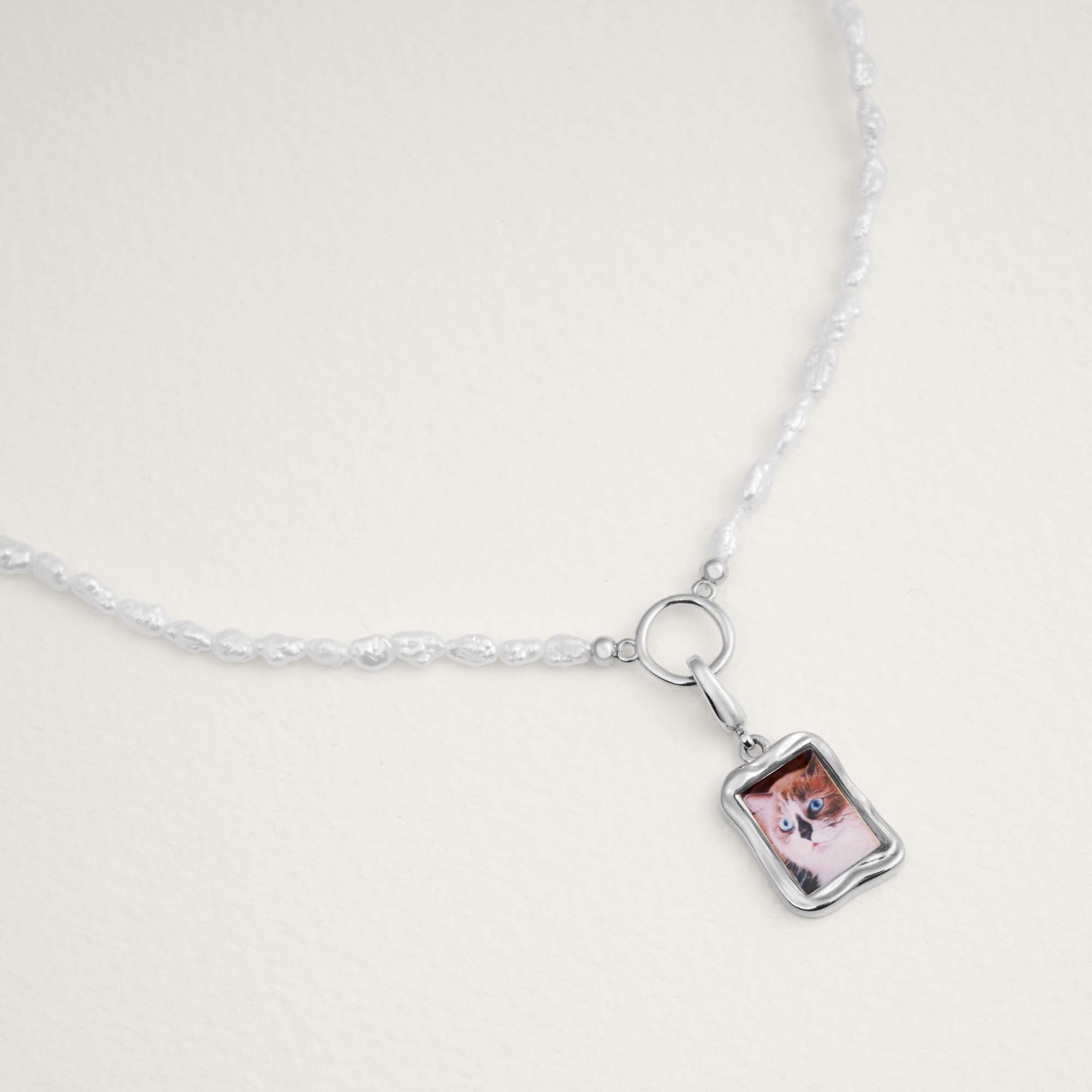 Amalia Dainty Mini Ball Chain | Gold or Silver Charm Necklace - Raiz