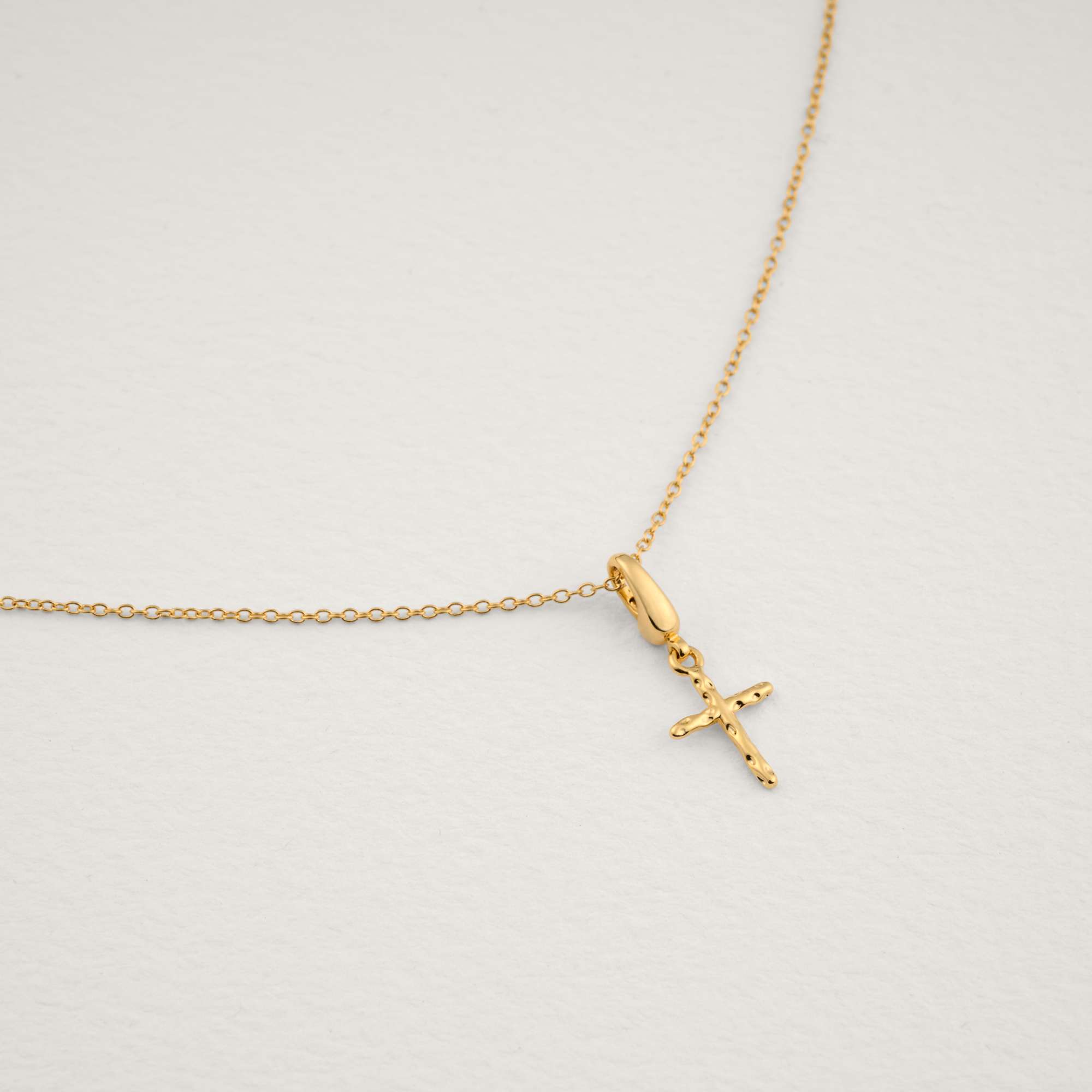 Lourdes Protective Cross Charm | Waterproof & Tarnish-Free - Raiz